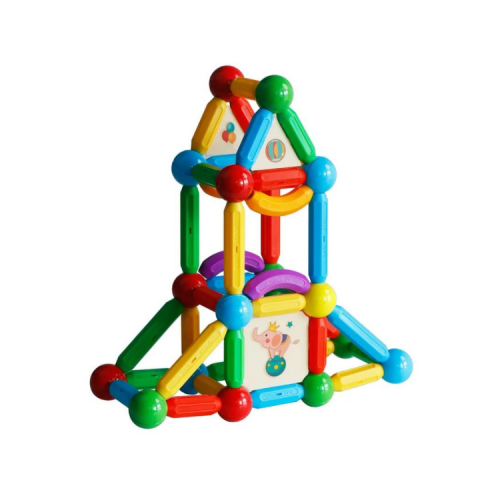 Jucării și Jocuri pentru copii - Set de constructie magnetic - STICK (103 piese)