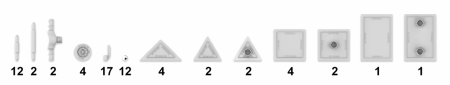 Set de constructie masini cu piese magnetice Supermag, 65 piese [2]