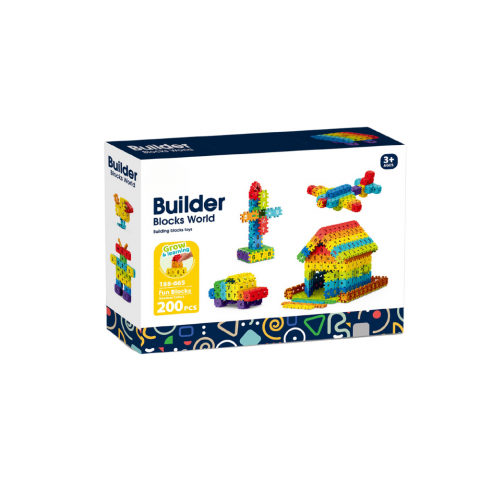 Jucării și Jocuri pentru copii - Set de constructie STEAM - Micutul matematician (200 piese)