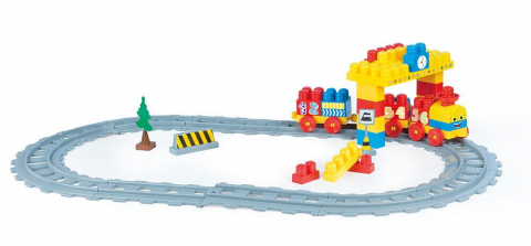 Set de constructii cu trenulet - 58 piese [3]