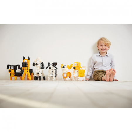 Set de construit Clicformers, 123 piese, Catei prietenosi [2]
