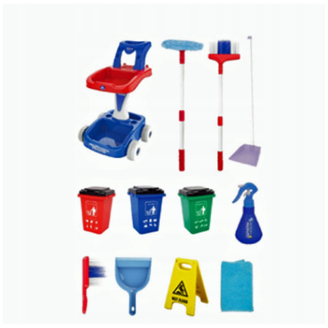 Set de curatenie - carucior + accesorii - 18 piese, MegaCreative 459735, 3+ ani [4]