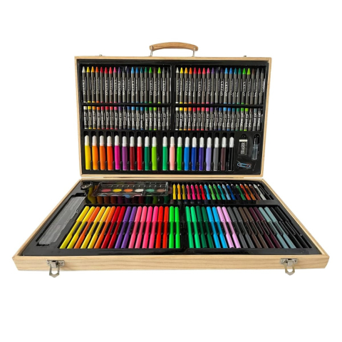 Art & Craft si Artizanat - Set de desen si pictura in servieta, 180 piese, copii varsta 3+ ani