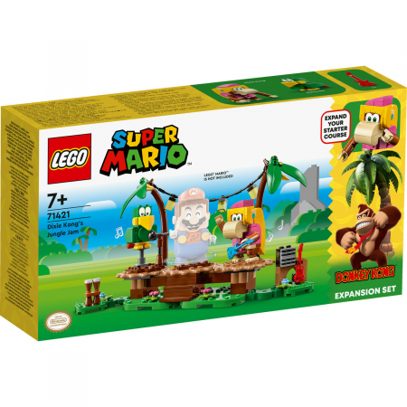 LEGO® - Set de extindere - Concertul lui Dixie Kong in jungla, varsta de la 7 ani la +15 ani