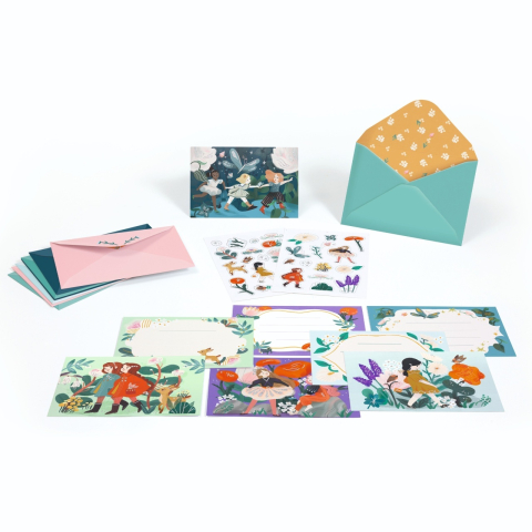 Set de invitatii Prietenii din gradina, Djeco pentru Adult, Baiat, Fata varsta 6 - 9, 9+ [2]