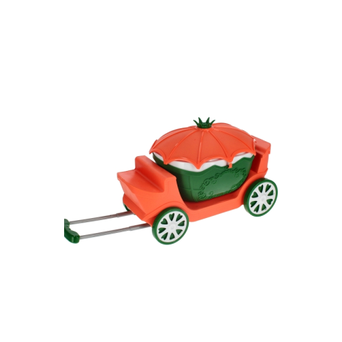 Set de joaca 4 in 1 - bucatarie utilata - accesorii diverse, cu maner, pe roti, verde-portocaliu, MegaCreative 460502, 3+ ani [1]