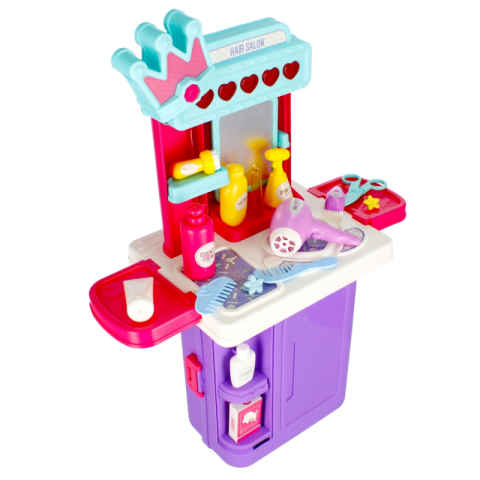 Set de joaca 4 in 1 - stand coafor tip troller - accesorii diverse incluse, MegaCreative 483208, 3+ ani [6]