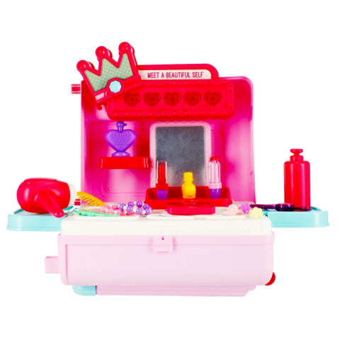 Set de joaca 4 in 1 - stand cosmetice tip troller - accesorii diverse incluse, MegaCreative 483207, 3+ ani [4]