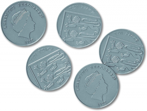Jucării și Jocuri pentru copii - Set de monede de jucarie (10 penny)