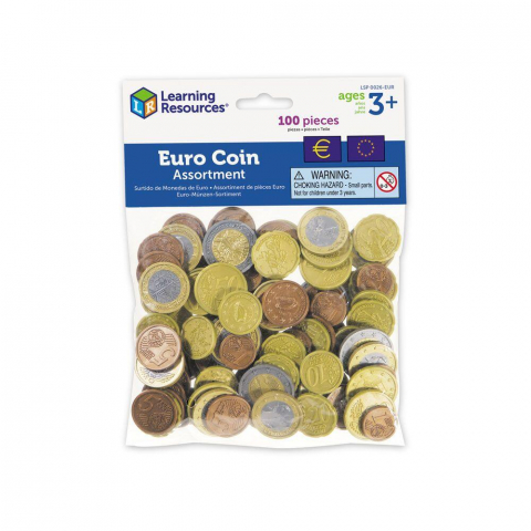 Jucării și Jocuri pentru copii - Set de monede de jucarie (Euro)