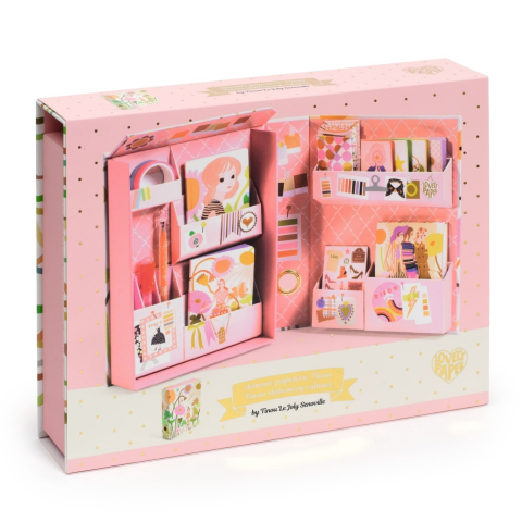 Art & Craft si Artizanat - Set de papetarie cu tematica Fashion, Djeco pentru Fata varsta 6 - 9, 9+