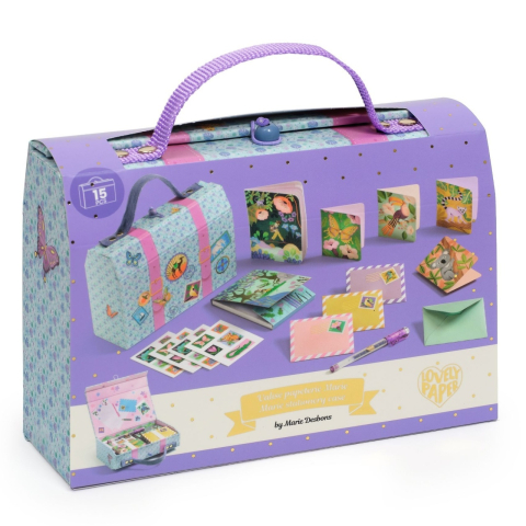 Art & Craft si Artizanat - Set de papetarie Marie, Djeco pentru Fata varsta 3 - 6, 6 - 9, 9+
