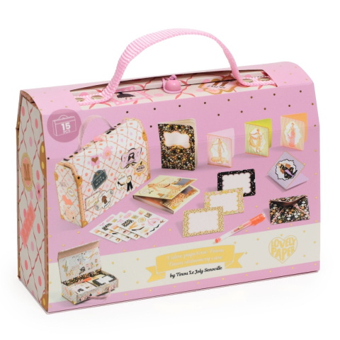 Art & Craft si Artizanat - Set de papetarie Tinou, Djeco pentru Fata varsta 6 - 9, 9+