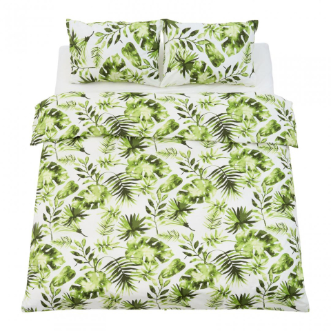 Textile & Covoare - Set de pat king size bumbac, 144 tc,palm