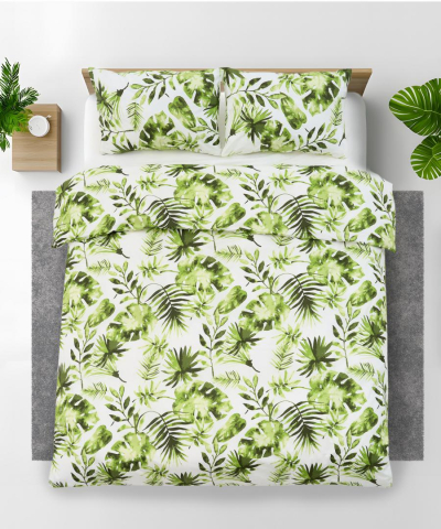 Set de pat king size bumbac, 144 tc,palm [1]