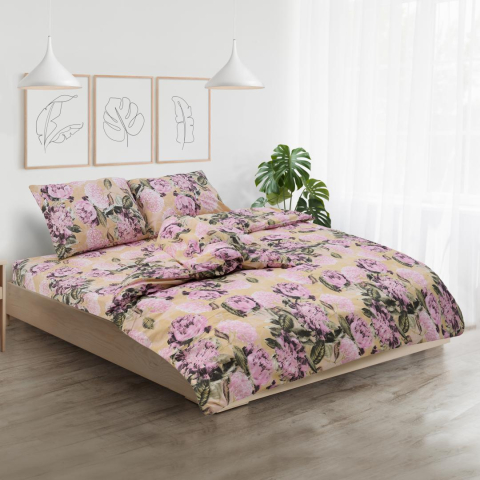 Set de pat king size bumbac,92 gsm,peony [4]