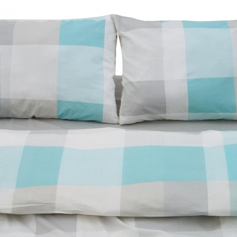 Set de pat king size bumbac,92gsm,square [6]