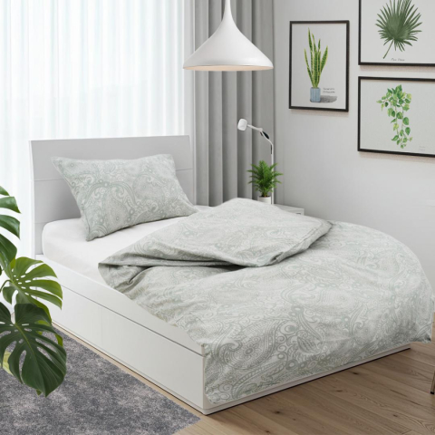 Set de pat single bumbac, 92 gsm,paisley [2]