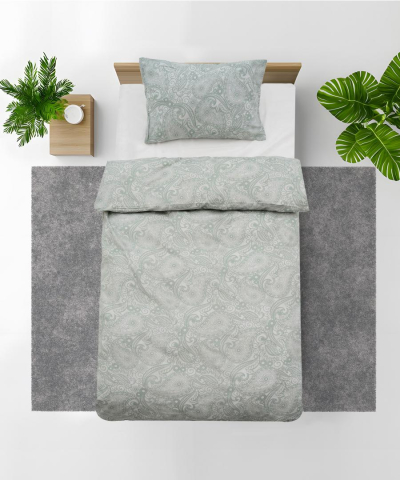 Set de pat single bumbac, 92 gsm,paisley [1]