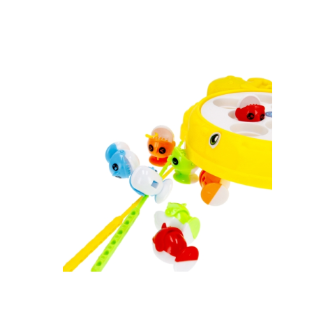 Set de pescuit - joc magnetic - contine 2 undite si 8 pesti, MegaCreative 474349, 3+ ani [4]