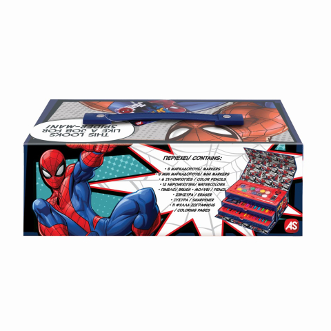Set de pictura in valiza de hartie spider man copii varsta 3 ani - 13 ani [2]