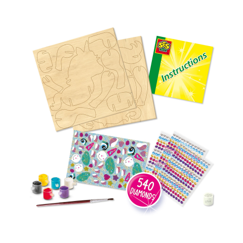 Set de pictura pentru copii cu diamante adezive si unicorn, copii varsta 5 ani+,8 ani+ [1]
