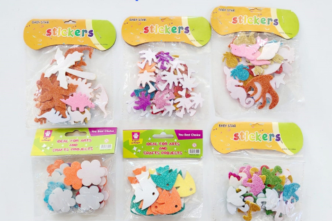 Art & Craft si Artizanat - Set decor spuma cu sclipici
