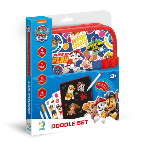 Art & Craft si Artizanat - Set desen pentru calatorii, Patrula catelusilor, copii varsta 3-7 ani