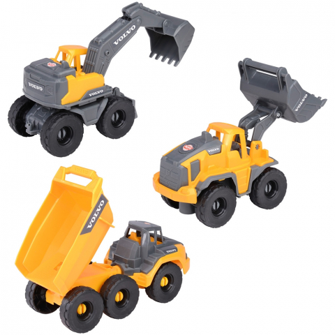 Set Dickie Toys Construction Set cu 3 vehicule 16 cm [1]