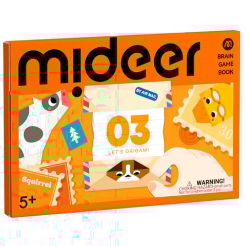 Jucării și Jocuri pentru copii - Set Educativ Origami Mideer Nivelul 3 – Proiecte Avansate de Modelaj din Hartie pentru Copii 5 ani+