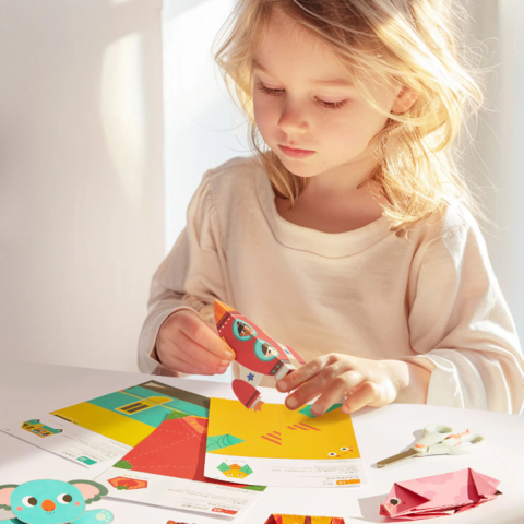 Set Educativ Origami Mideer Nivelul 3 – Proiecte Avansate de Modelaj din Hartie pentru Copii 5 ani+ [1]