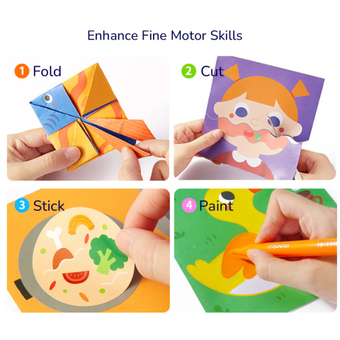 Set Educativ Origami pentru Incepatori – Nivelul 1, Dezvoltare Creativa si Motrica [4]