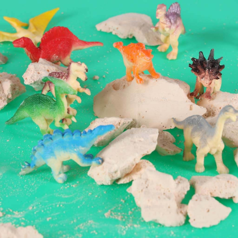 Set excavatie dinozauri copii, ou mare cu 12 dinozauri, jucarie educativa STEM, 6 ani+ [6]