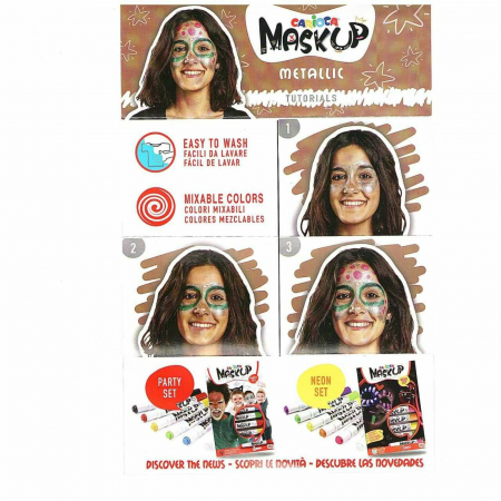 Set 6 carioci lavabile face painting, pictura pe fata, corp, body painting. [3]