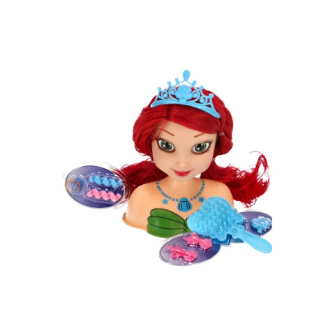 Set fashion - cap de papusa de coafat - accesorii incluse, par roscat, MegaCreative 419473, 3+ ani [4]