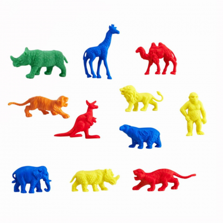 Jucarii de Indemanare, Sortare, Motricitate - Set figurine colorate pentru sortat, animale - Micostore.ro