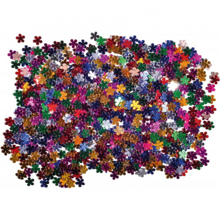 Art & Craft si Artizanat - Set flori colorate, din plastic, 14 gr, 8mm
