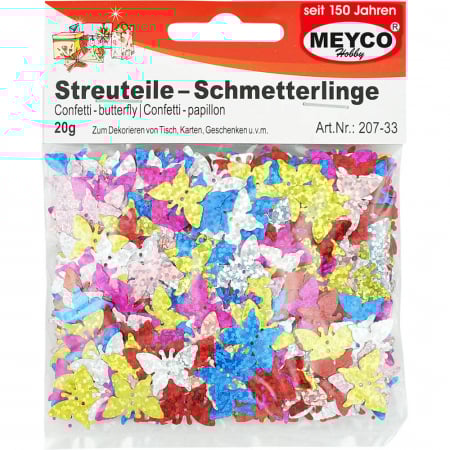 Art & Craft si Artizanat - Set fluturasi multicolori pentru activitati craft.