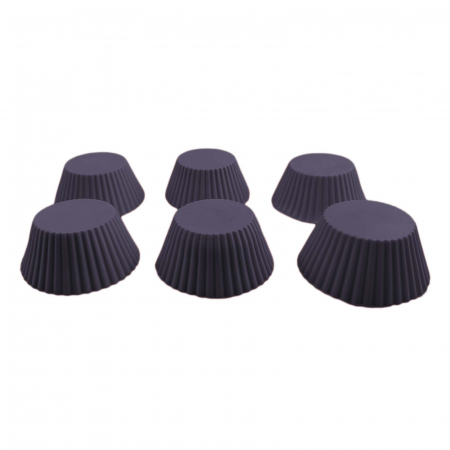 Set forme din silicon, tort si briose, cu spatula, 6 piese, Gri [3]