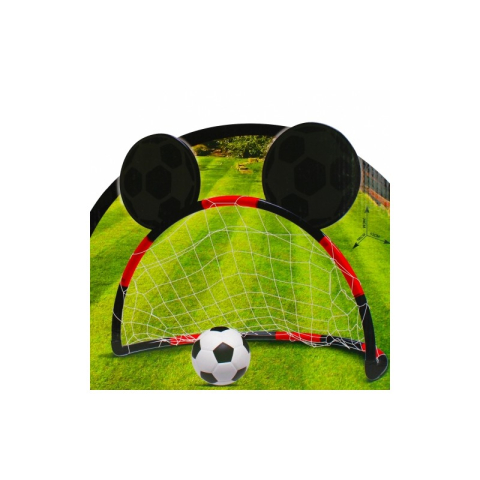 Set Fotbal - Mickey Mouse, include 1x poarta, plasa, pompa, minge, rosu-negru, 3+ ani, MegaCreative, 450342 [6]