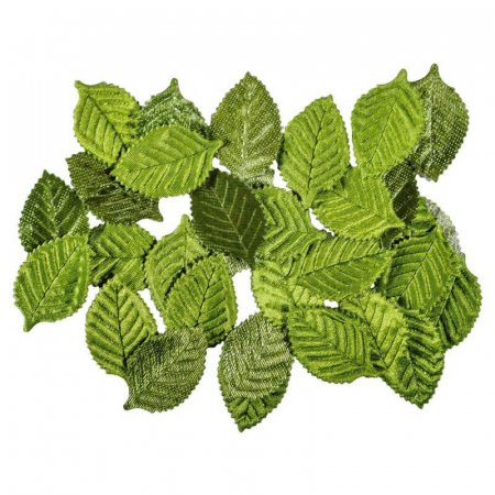 Art & Craft si Artizanat - Set frunze din satin pentru activitati art crafts.