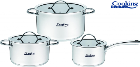 Oale si cratite - Set gatit din inox 6 piese, anna,  cooking by heinner