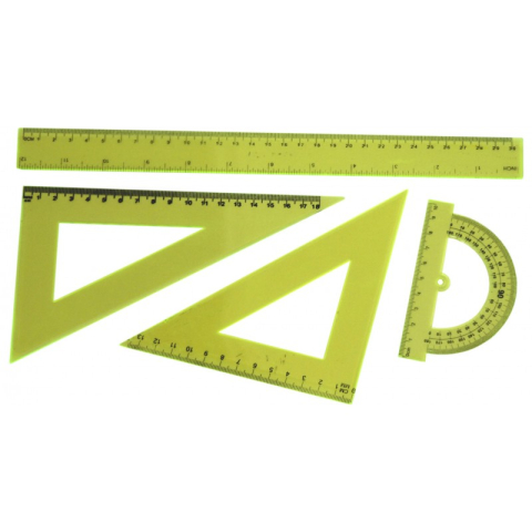 Instrumente de Geometrie: Rigle, Echere, Compasuri si Truse - Set geometrie Cnx Combo BP9030 / 301, 30cm, plastic