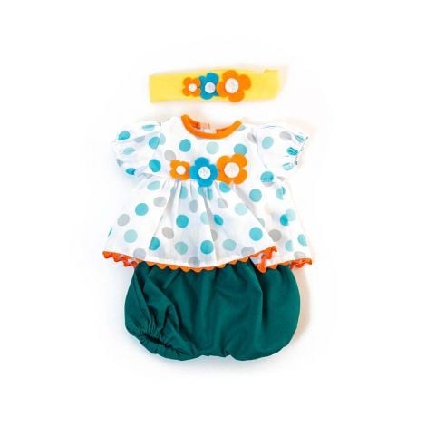 Jucării și Jocuri pentru copii - Set imbracaminte vreme calda pentru papusa fetita 38 cm Dots