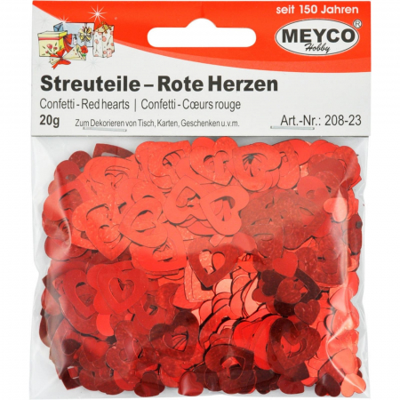 Art & Craft si Artizanat - Set inimioare rosii pentru activitati craft