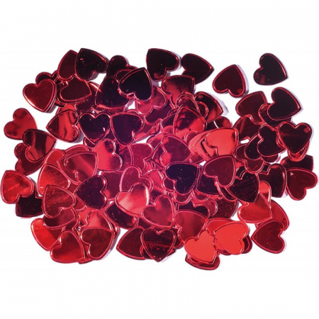 Accesorii Craft - Set inimioare rosii pentru activitati craft