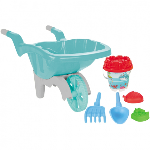 Jucării și Jocuri pentru copii - Set jucarii nisip Pilsan Roaba Jumbo cu accesorii albastru