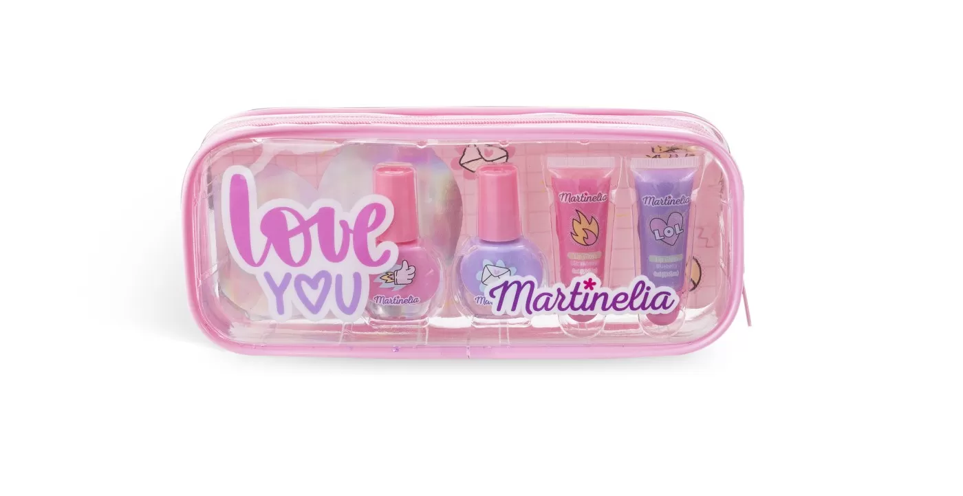 Jucării și Jocuri pentru copii - Set lacuri de unghii si luciuri de buze, Martinelia Super Girl, varsta de la 3 ani la +15 ani
