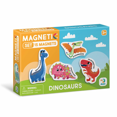 Jucării și Jocuri pentru copii - Set magneti - Dinozauri