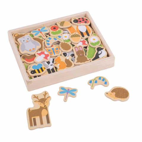Jucării și Jocuri pentru copii - Set magnetic - Animalute din padure